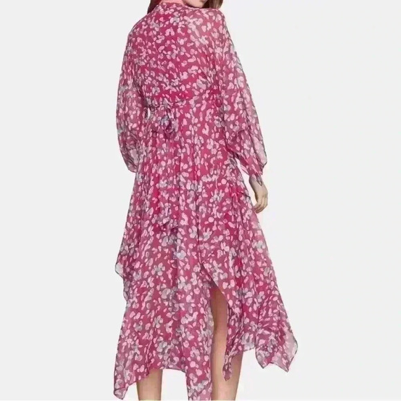 BCBGMaxAzria Eve Printed Chiffon Dress - Picture 3 of 7